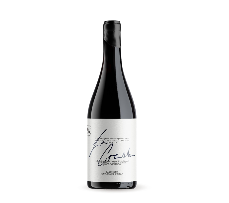 La Cresta es un vino tinto monovarietal de Cariñena procedente de los viñedos de De Muller en Mas de Barberà